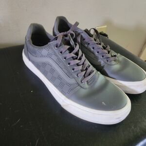 Vans Gray Leather Men's Sneakers